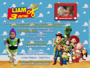 invitation Toys story
