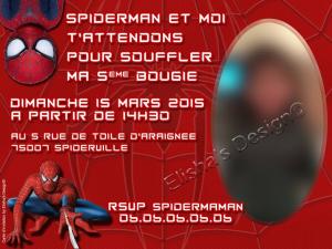 invitation spiderman