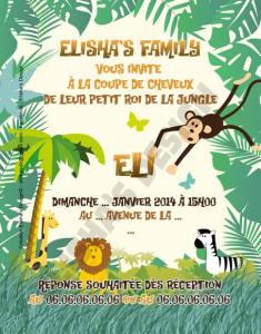 Invitation jungle 