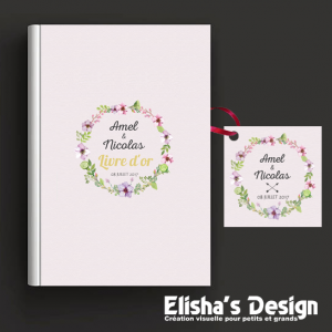 Livre d'or logo mariage