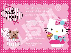 invitation hello kitty