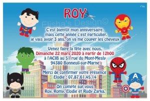 invitation mini Avenger