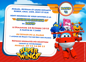 Invitation super wings
