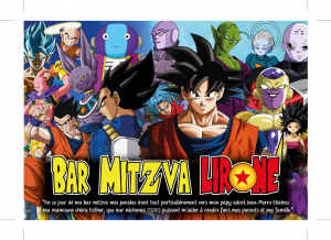 faire-part bar mitzva dragon ball