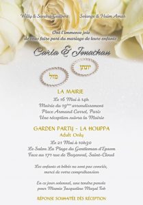 Invitation mariage