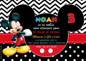 invitation mickey