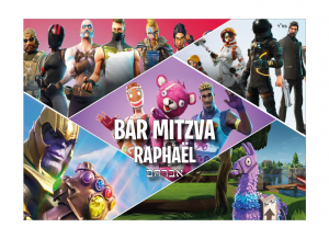 faire-part bar mitzva Fortnite