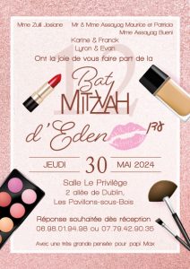 invitation maquillage girly