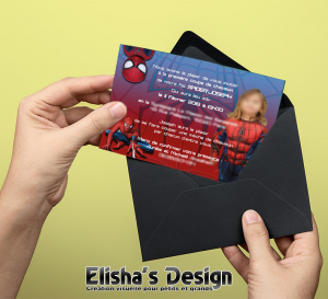 invitation spiderman